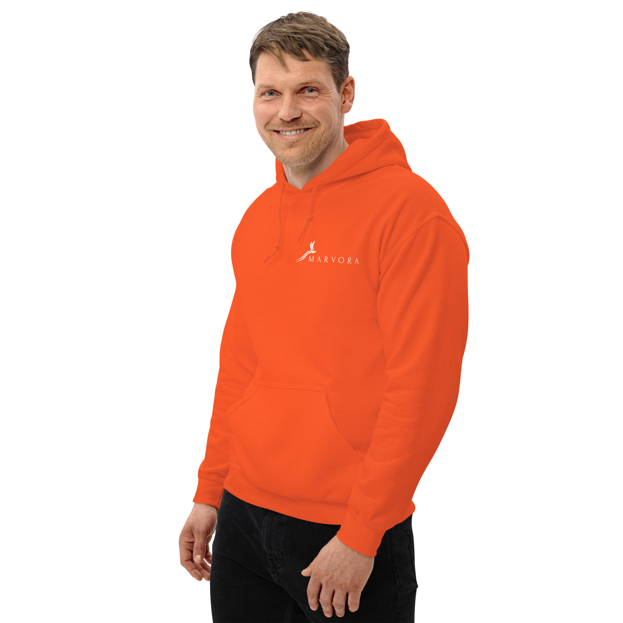 Essential Hoodie - Vibrant Orange - Imagen 3