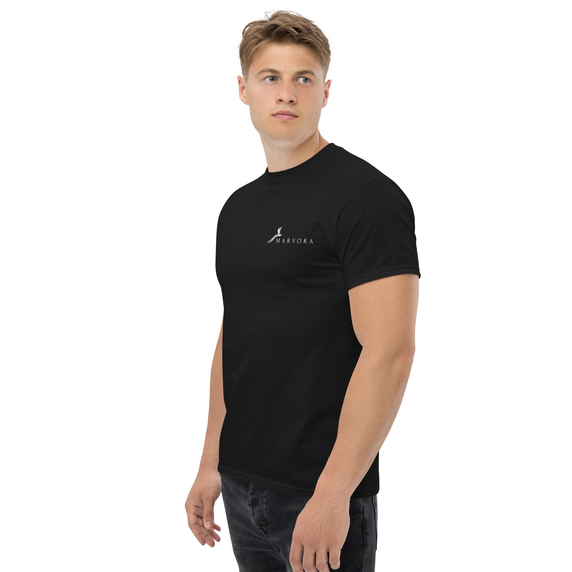 Everyday Black T-Shirt - White Logo - Imagen 2